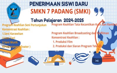 Pendaftaran Siswa Baru SMKN 7 Padang Tahun Pelajaran 2024/2025